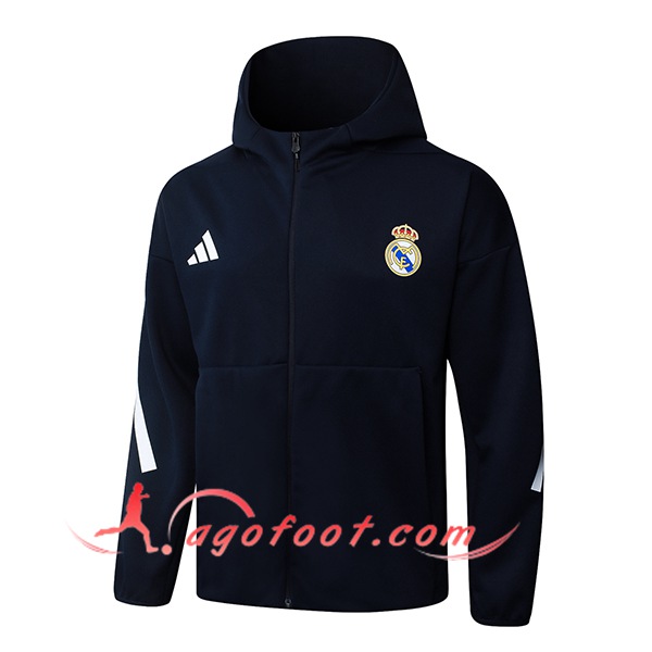 Veste A Capuche Real Madrid Bleu Royal 2025/2026