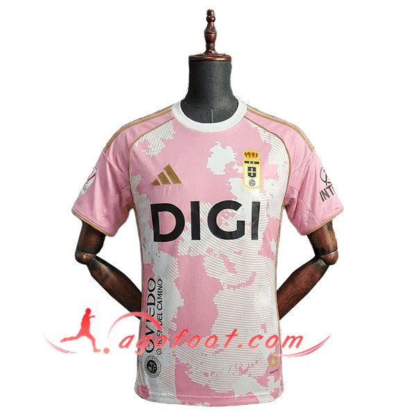 Maillot de Foot Real Oviedo Special Edition Rose 2025/2026