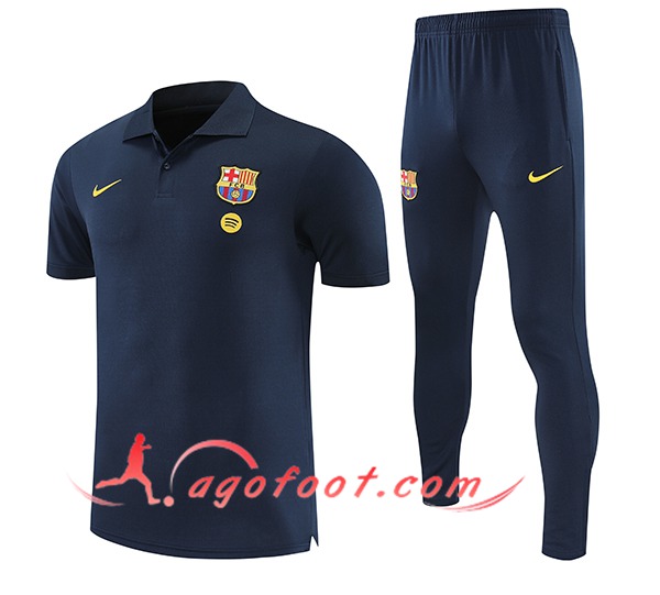 Ensemble Polo Foot FC Barcelone Bleu Foncé 2025/2026