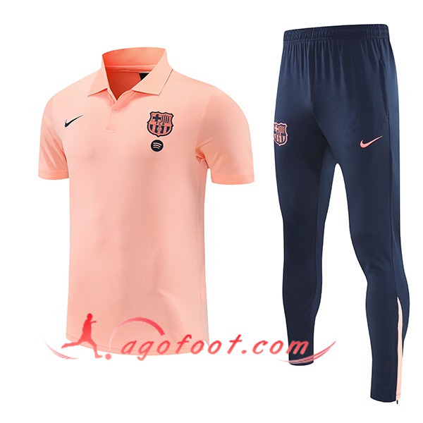 Ensemble Polo Foot FC Barcelone Rose 2025/2026