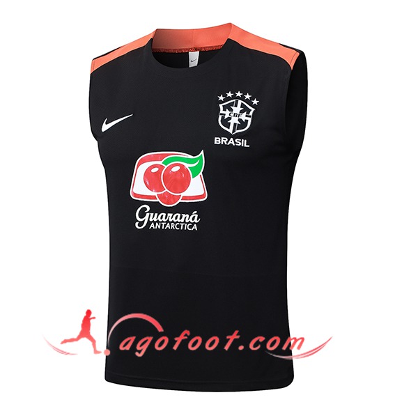 Training Debardeurs Brésil Noir/Orange 2025/2026