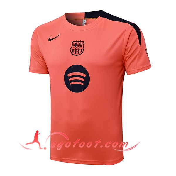 Training T-Shirt FC Barcelone Orange/Noir 2025/2026