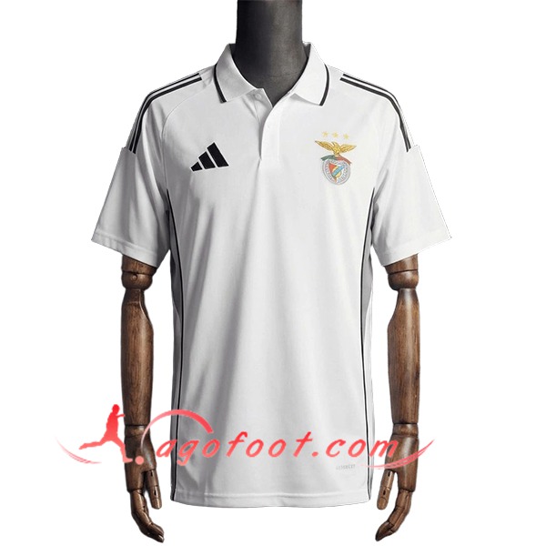 Training T-Shirt S.L.Benfica Blanc/Noir 2025/2026