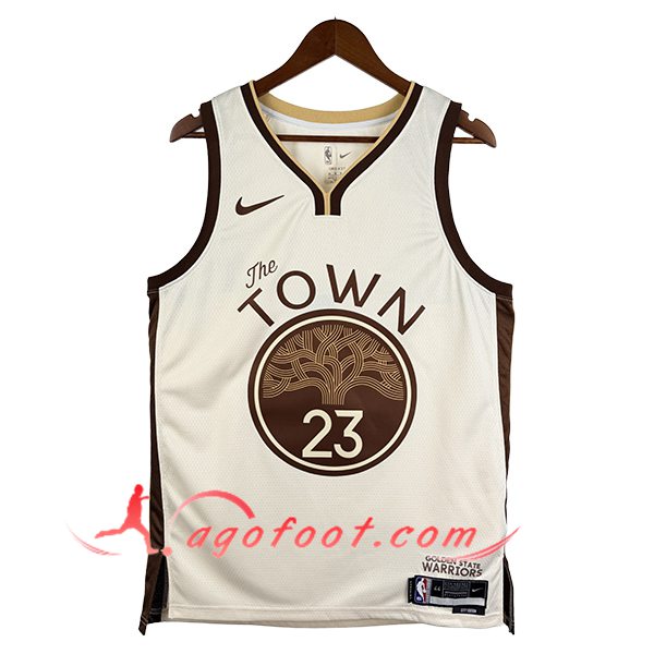 Maillot Golden State Warriors (GREEN #23) 2025/26 Beige/Brun