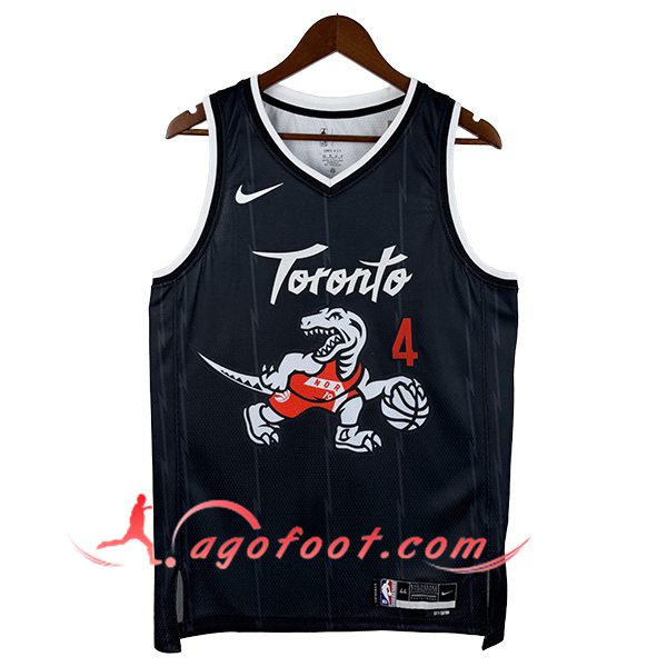 Maillot Toronto Raptors (BARNES #4) 2025/26 Noir/Blanc