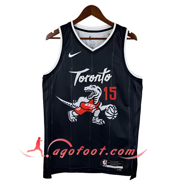 Maillot Toronto Raptors (CARTER #15) 2025/26 Noir/Blanc