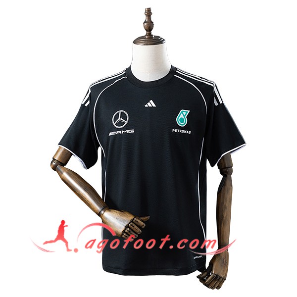 T-Shirt F1 Mercedes Benz Team Noir/Blanc 2025