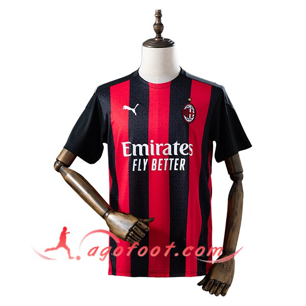 Maillot de Foot Milan AC Retro Domicile 2020/2021