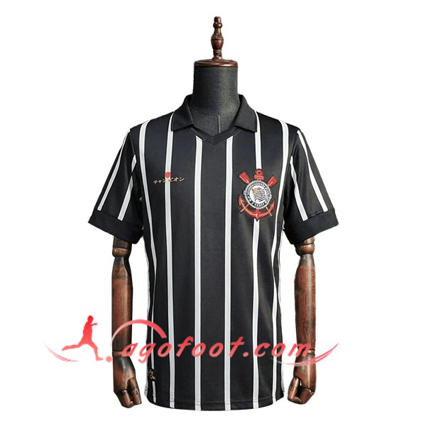 Maillot de Foot Corinthians Retro Special Edition Noir 2012