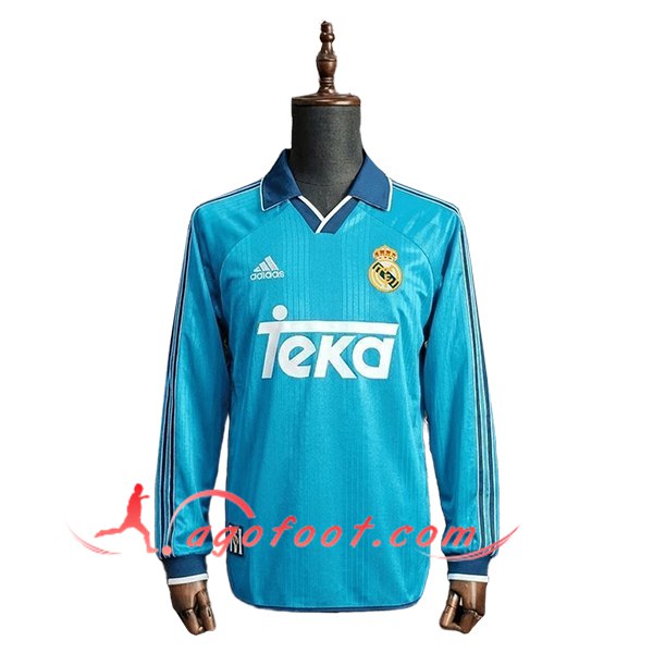 Maillot de Foot Real Madrid Retro Third Manches Longues 1999/2000