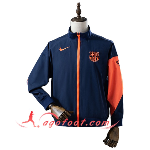 Coupe-Vent FC Barcelone Bleu/Orange 2025/2026