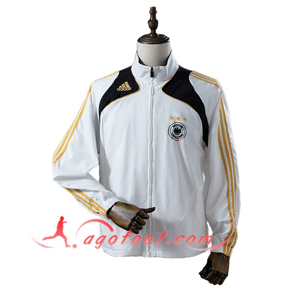 Coupe-Vent Allemagne Blanc/Noir/Jaune 2025/2026