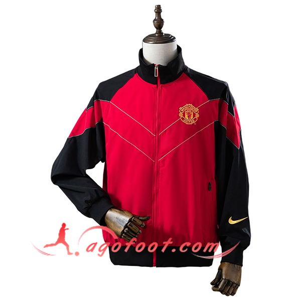 Coupe-Vent Manchester United Noir/Rouge 2025/2026