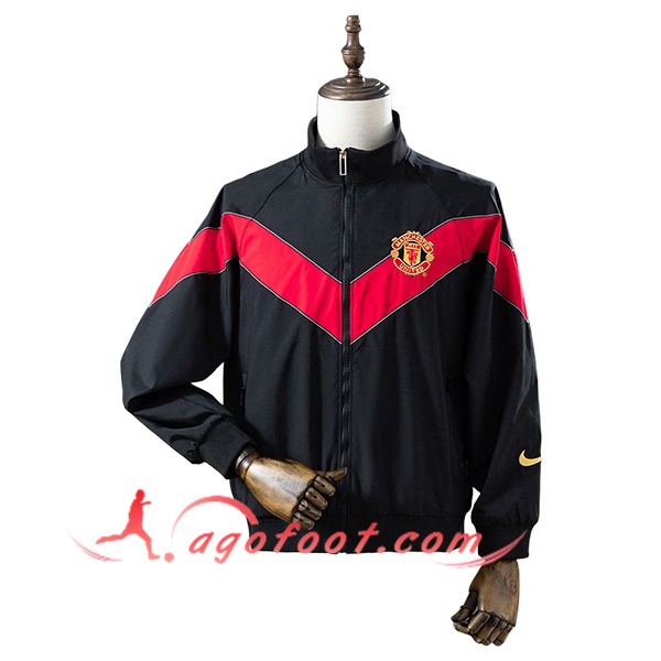 Coupe-Vent Manchester United Noir/Rouge 2025/2026 -02