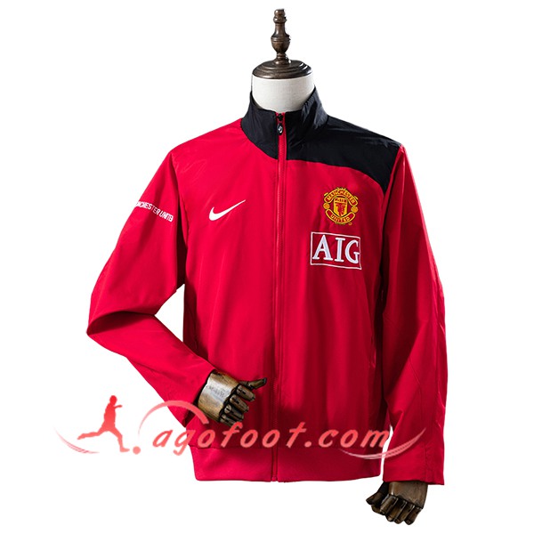 Coupe-Vent Manchester United Rouge/Noir 2025/2026