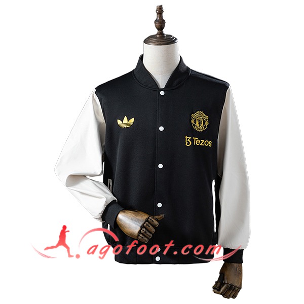 Coupe-Vent Manchester United Noir/Blanc 2025/2026