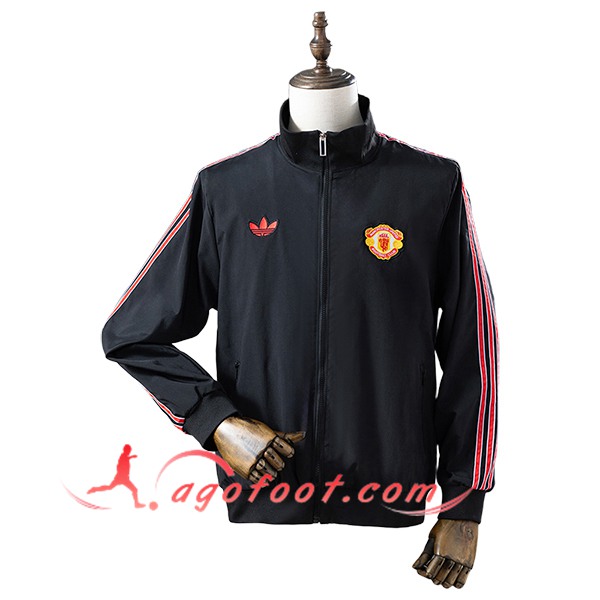 Coupe-Vent Manchester United Noir/Rouge 2025/2026 -03