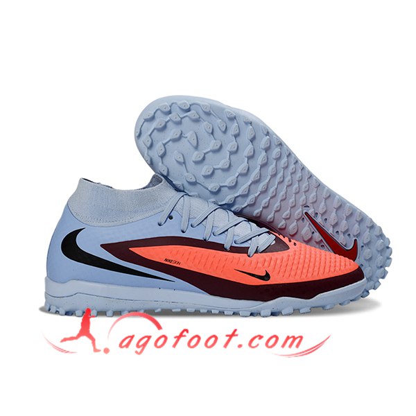 Nike Chaussures de Foot Phantom GX III Elite TF Pourpre/Orange/Rouge -02