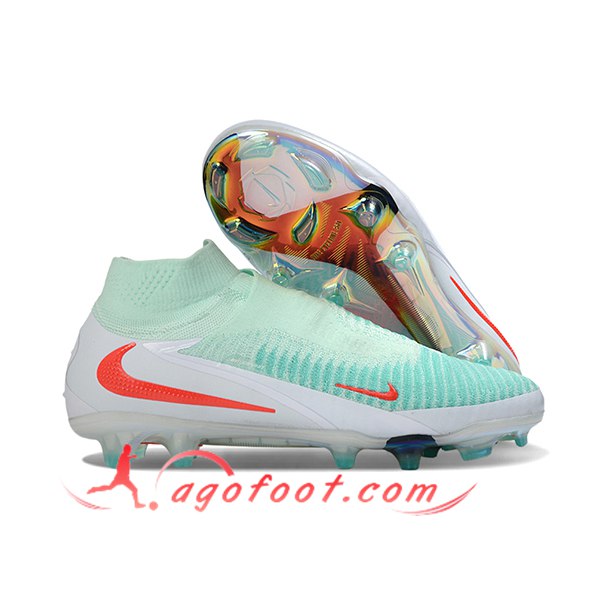 Nike Chaussures de Foot Phantom GX III Elite FG Vert/Blanc/Orange -02