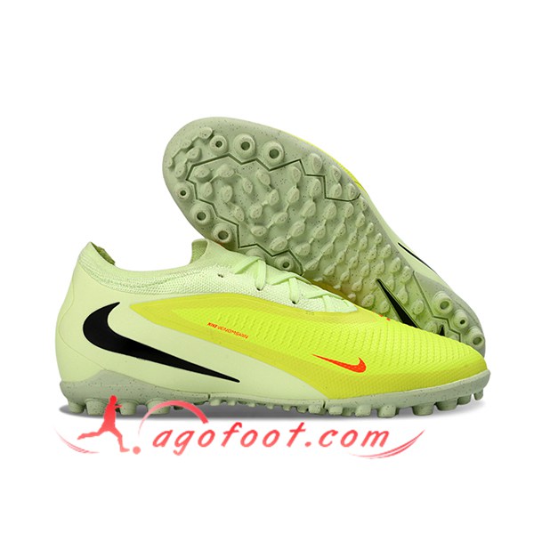 Nike Chaussures de Foot Phantom 6 Low Pro Jaune/Noir
