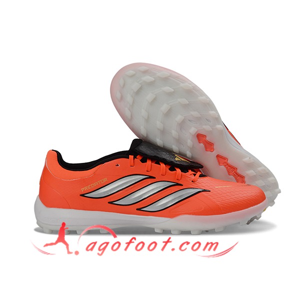 Adidas Chaussures de Foot PREDATOR LEAGUE FT TURF Orange/Gris
