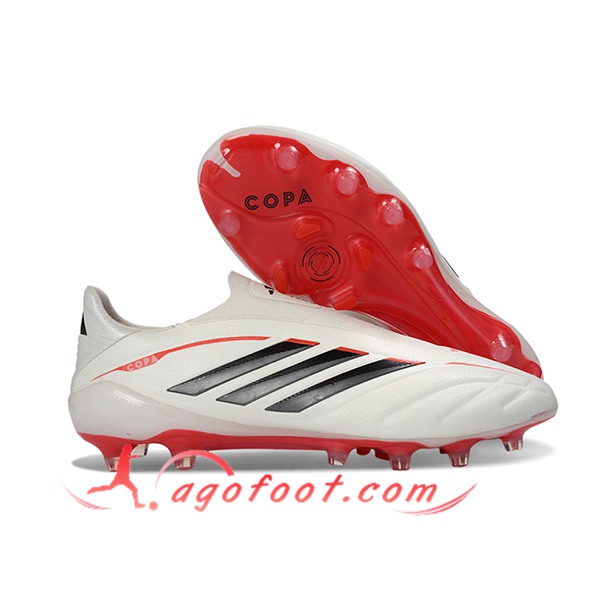 Copa Chaussures de Foot PURE IV ELITE FG Blanc/Noir/Rouge -02