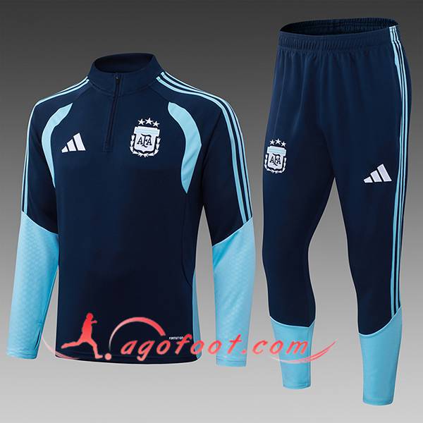 Ensemble Survetement de Foot Argentine Enfant Bleu Royal 2025/2026