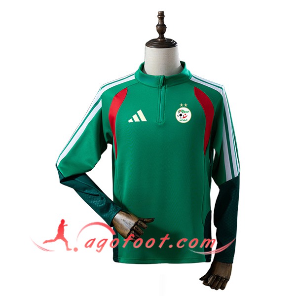 Sweatshirt Training Algerie Vert/Blanc/Rouge 2025/2026