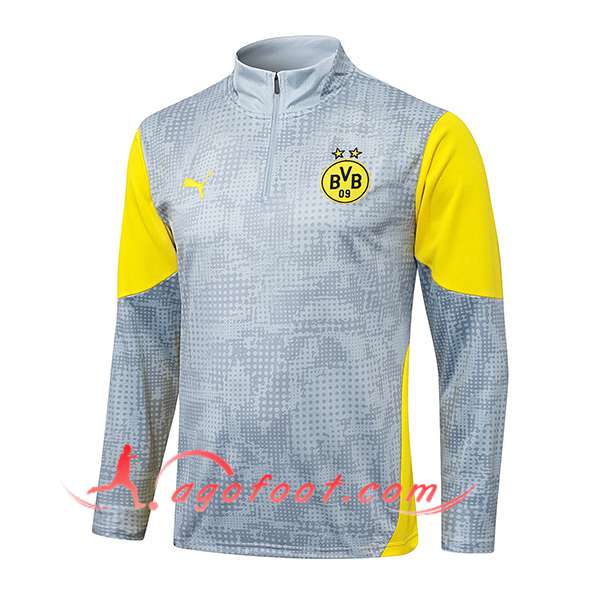 Sweatshirt Training Dortmund BVB Gris/Jaune 2025/2026