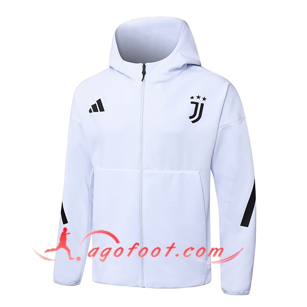 Veste A Capuche Juventus Blanc/Noir 2025/2026