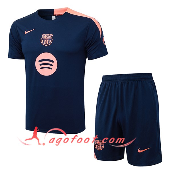 Ensemble Training T-Shirt FC Barcelone Bleu/Rose 2025/2026