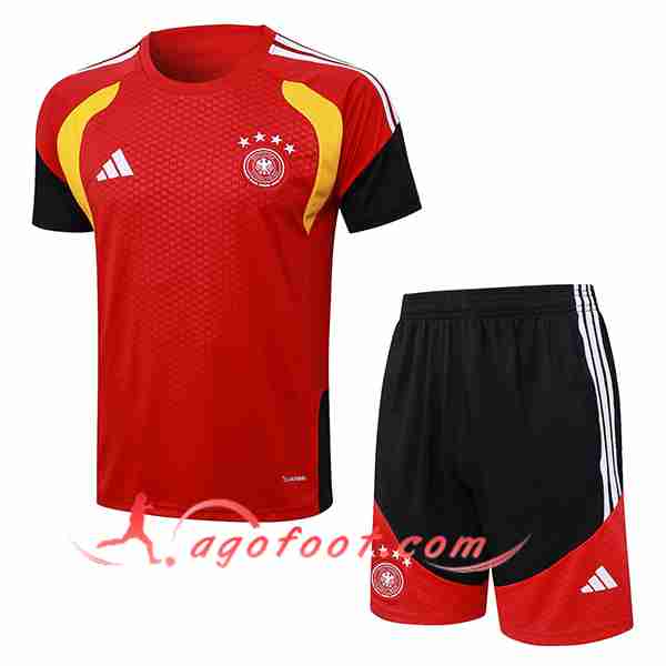 Ensemble Training T-Shirt Allemagne Rouge/Jaune 2025/2026