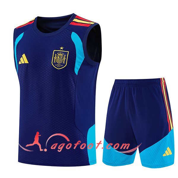 Ensemble Training Debardeurs Espagne Bleu Royal 2025/2026