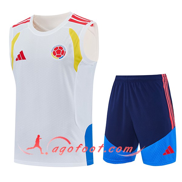 Ensemble Training Debardeurs Colombie Blanc 2025/2026