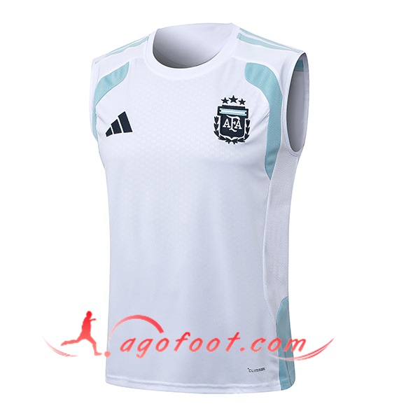 Training Debardeurs Argentine Blanc/Bleu 2025/2026