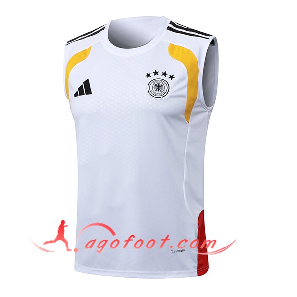 Training Debardeurs Allemagne Blanc/Rouge/Jaune 2025/2026