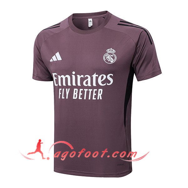 Training T-Shirt Real Madrid Pourpre/Noir 2025/2026