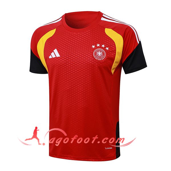 Training T-Shirt Allemagne Rouge/Jaune 2025/2026