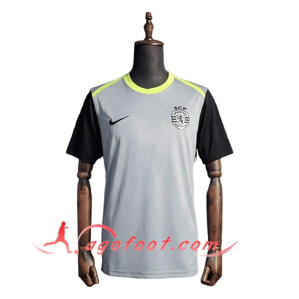 Training T-Shirt Sporting Lisbon Gris/Noir 2025/2026