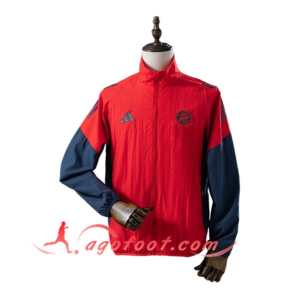 Coupe-Vent Bayern Munich Rouge/Bleu 2025/2026