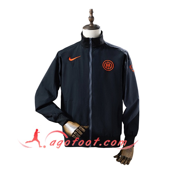 Coupe-Vent Inter Milan Noir/Gris 2025/2026