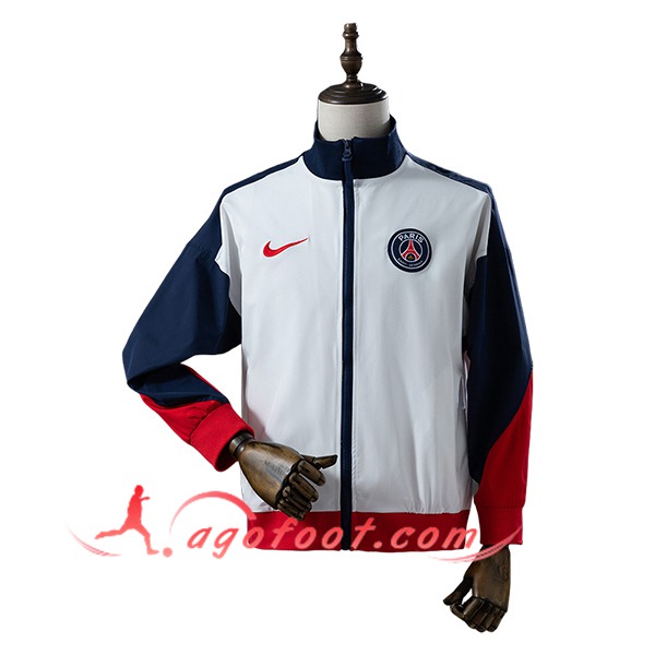 Coupe-Vent PSG Blanc/Bleu/Rouge 2025/2026
