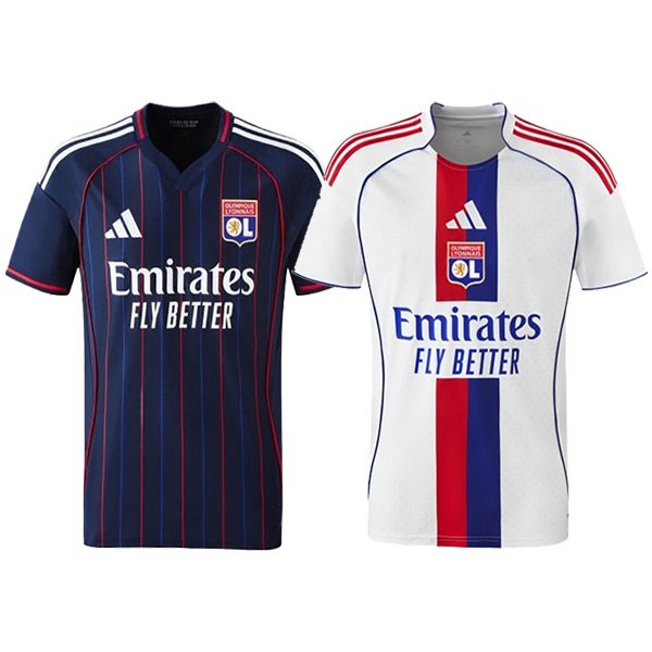 Maillot de Foot Lyon Coffret Cadeau Promotionnel Domicile + Exterieur 2025/2026