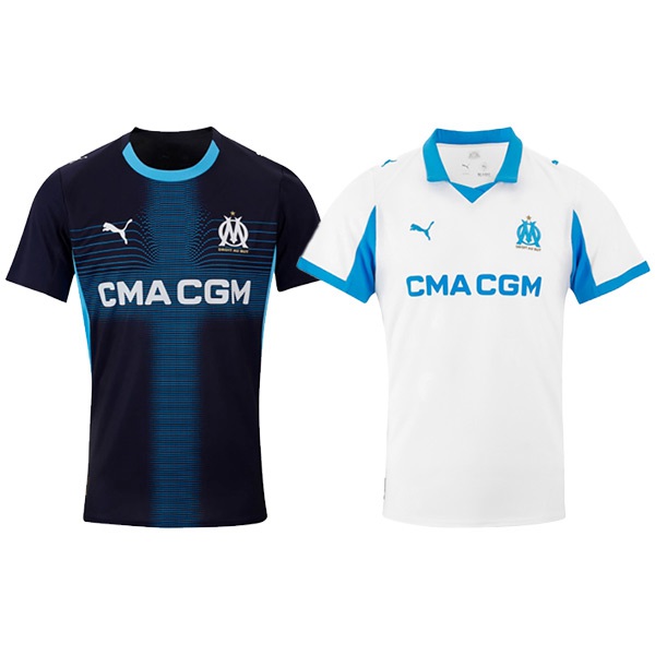 Maillot de Foot Marseille Coffret Cadeau Promotionnel Domicile + Exterieur 2025/2026