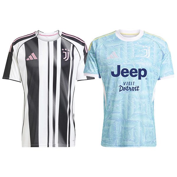 Maillot de Foot Juventus Coffret Cadeau Promotionnel Domicile + Exterieur 2025/2026