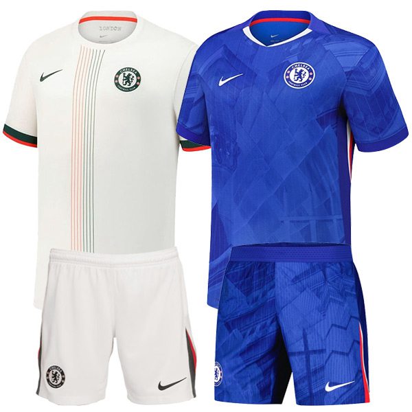 Maillot de Foot Chelsea Coffret Cadeau Promotionnel Domicile + Exterieur + Short 2025/2026