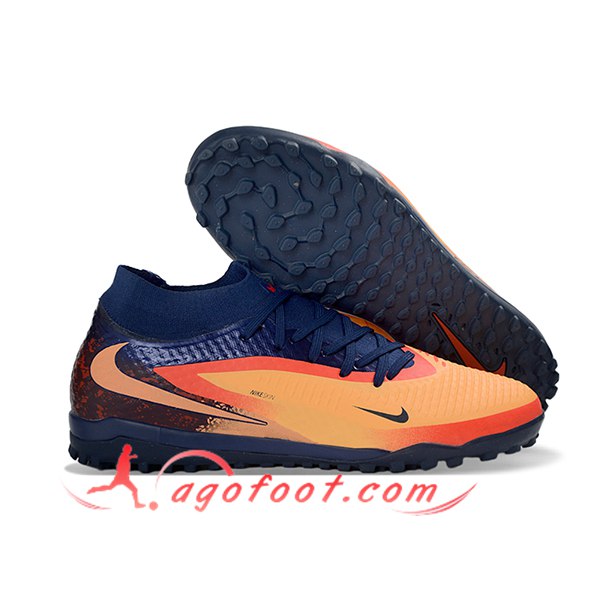 Nike Chaussures de Foot Phantom GX III Elite TF Orange/Pourpre