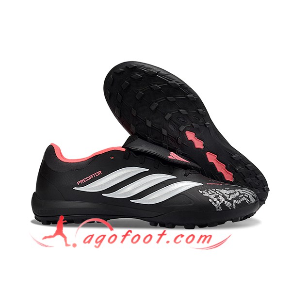 Adidas Chaussures de Foot PREDATOR LEAGUE FT TURF Noir/Gris/Rose
