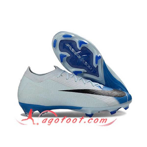 Nike Chaussures de Foot AIR Zoom Mercurial Vapor 16 Elite XXV FG Bleu/Noir -02
