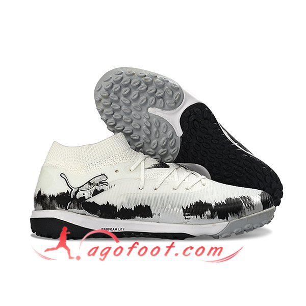 PUMA Chaussures de Foot FUTURE 8 ULTIMATE TF Blanc/Noir